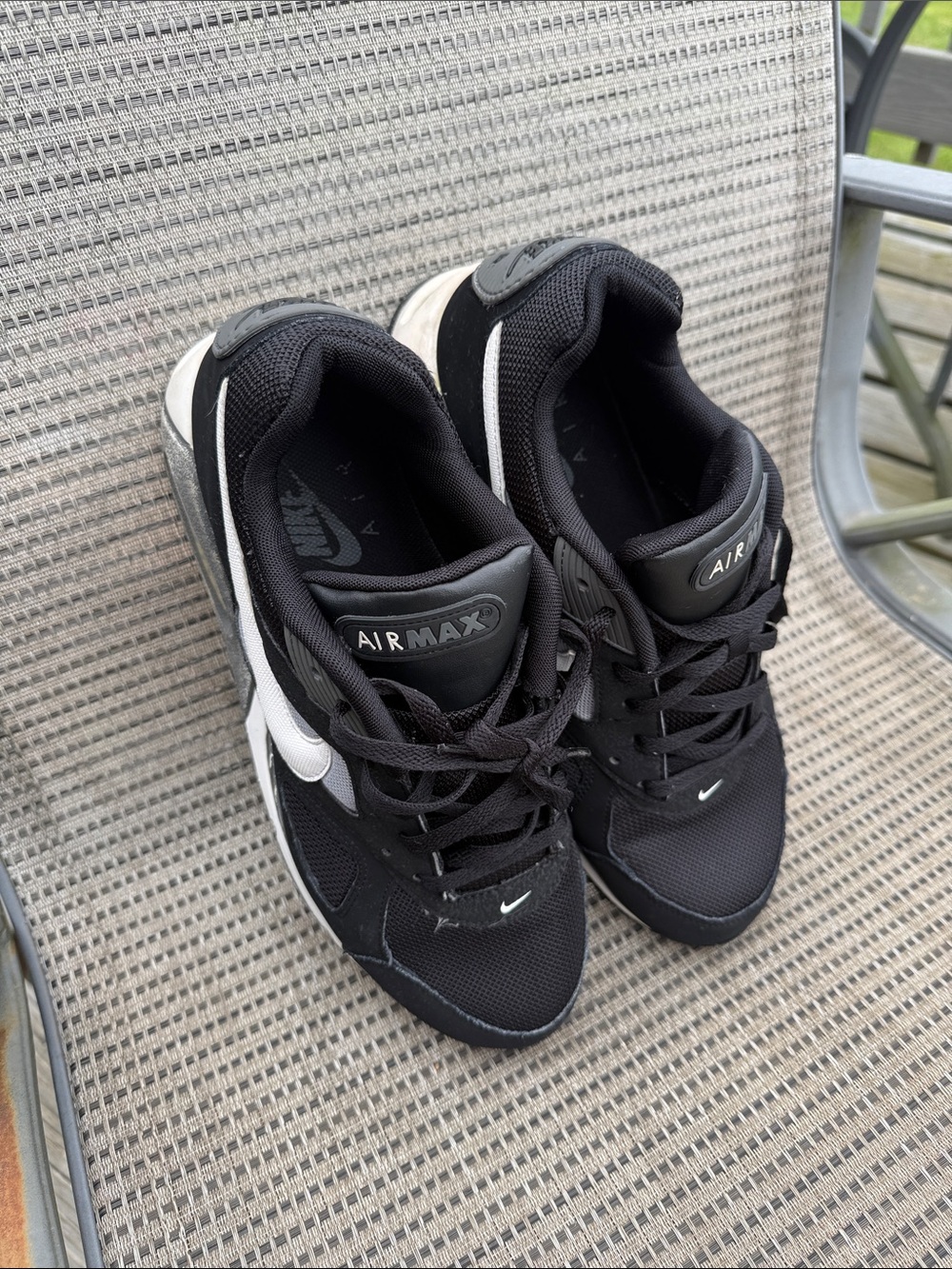 Nike Black and White Air Max Men's Sneakers - Picture 3 of 3